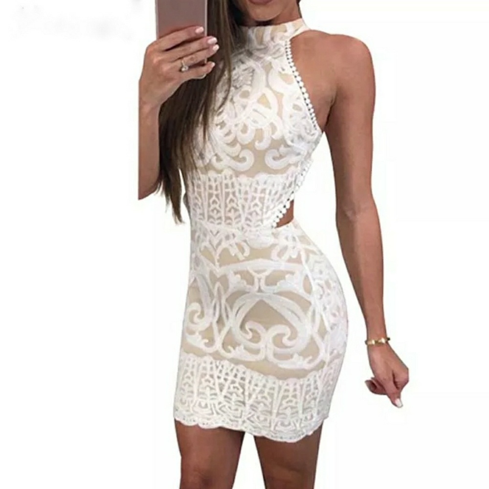 White Lace Summer Dress